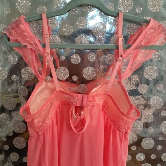 Coral Under Wire Bra Sheer Top - Picture 4 of 4